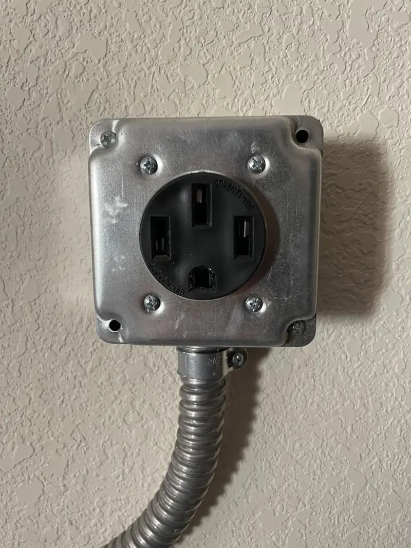 NEMA 14-50 outlet installed for Smart Home Electrical in Odessa